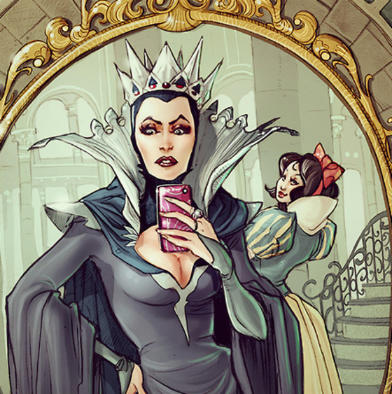 Como seriam as selfies dos personagens da Disney