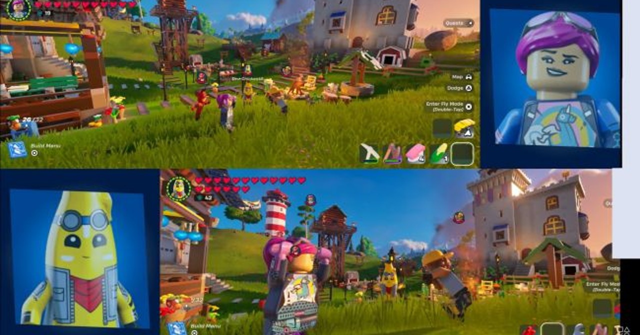 LEGO Fortnite recebe atualização com tela dividida e novidades de Halloween