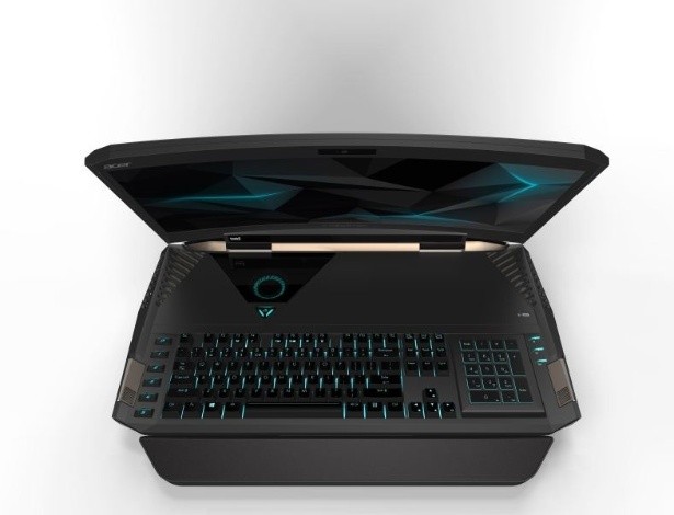 Empresa lança notebook para games com tela curvada de 21 polegadas