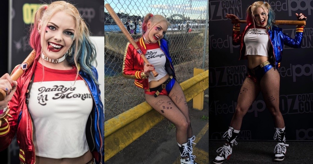 Cosplayer da Arlequina impressiona por semelhança com Margot Robbie