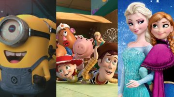 As 10 animações de maior bilheteria da história do cinema