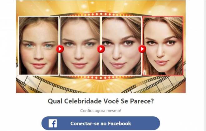 Tome muito cuidado com o teste “Qual celebridade você se parece”