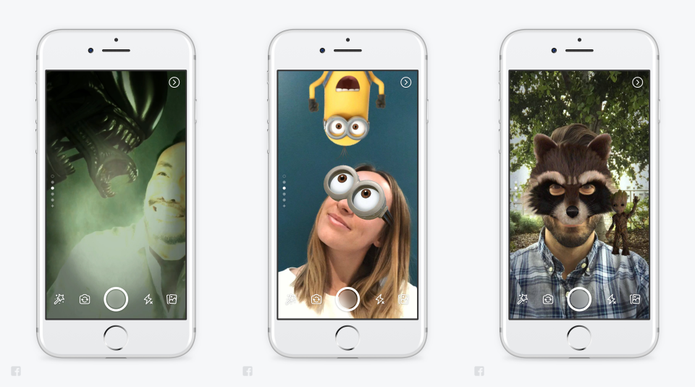 Facebook muda app e apresenta Stories, Direct e novos efeitos para câmera