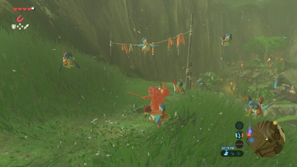 the legend of zelda breath of the wild cucco ataque
