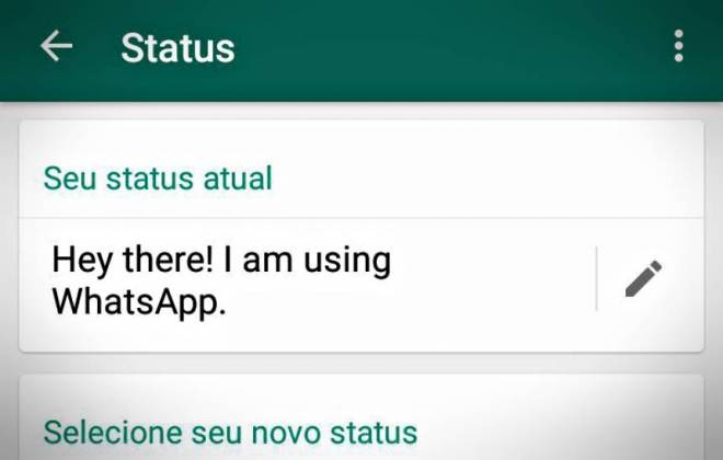 Status antigo do WhatsApp é retomado, mas imagens que somem são mantidas