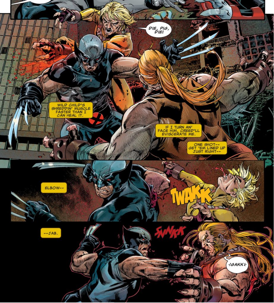 wolverine vs dentes de sabre