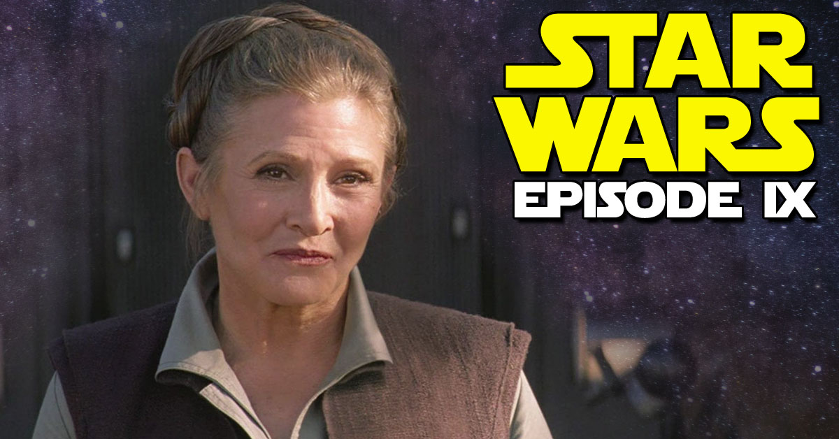 Filmagens de arquivo da Carrie Fisher trazem a atriz de volta no Episódio 9 de Star Wars
