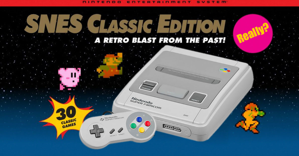 Rumor afirma que Nintendo deve lançar uma versão Classic do SNES este ano