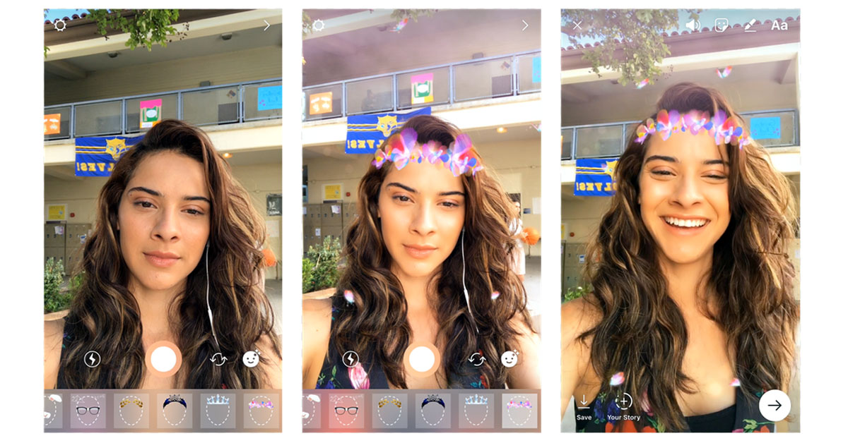 Instagram adiciona ‘máscaras’ copiando função do Snapchat