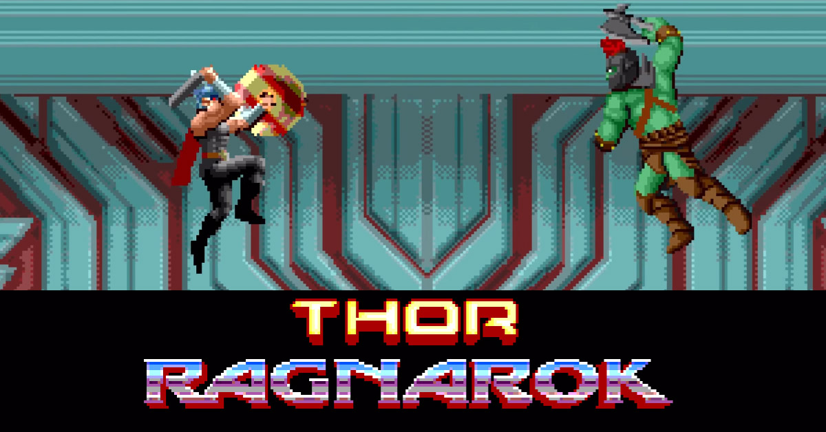 Thor: Ragnarok recebe uma homenagem com um trailer em visual 8-bits