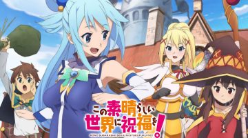 Série de comédia KonoSuba recebe um novo projeto de anime