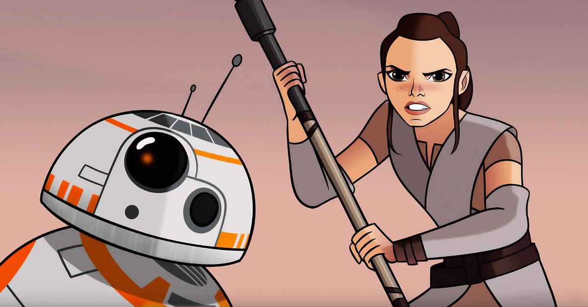 Veja a primeira aventura de Rey e BB-8’s em Star Wars: Forces of Destiny