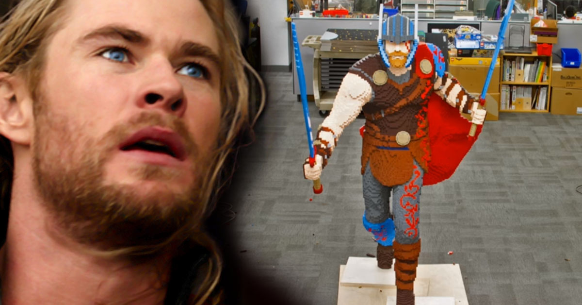 LEGO divulga um vídeo da construção de um Thor em tamanho real
