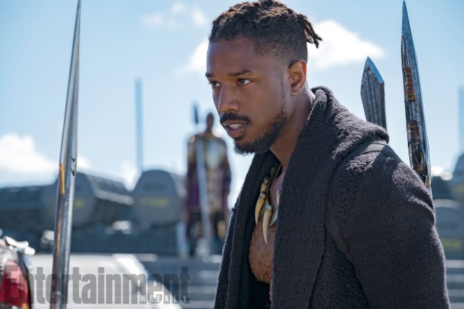 Marvel Studios' BLACK PANTHER Erik Killmonger (Michael B. Jordan) Credit: Matt Kennedy/©Marvel Studios 2018