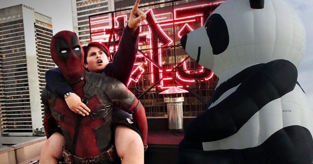 Novo vídeo do set de Deadpool 2 indica cena com um panda gigante