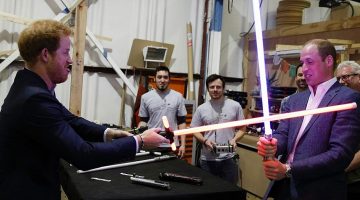 Príncipes William e Harry participaram de Star Wars: Os Últimos Jedi