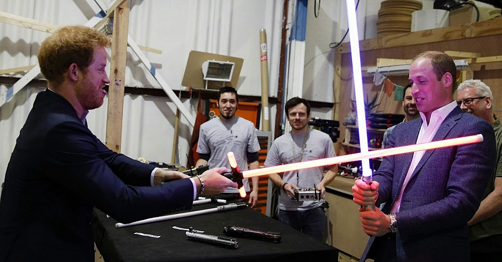 Príncipes William e Harry participaram de Star Wars: Os Últimos Jedi