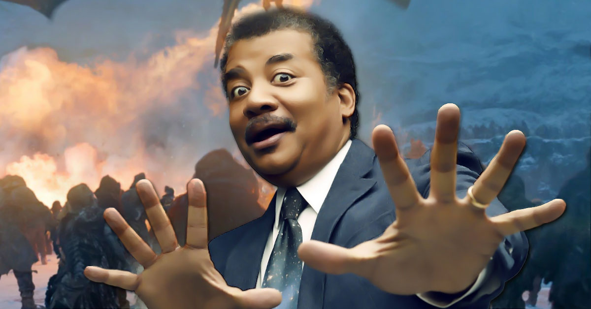 Neil deGrasse Tyson critica “física ruim” de cena de Game of Thrones
