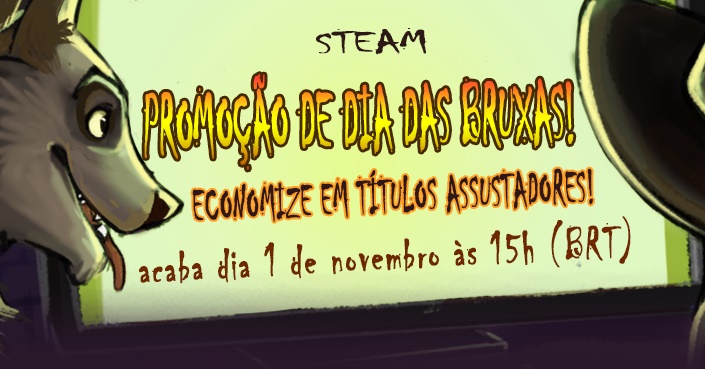 Promoção de Halloween na Steam tem games com descontos de até 90%