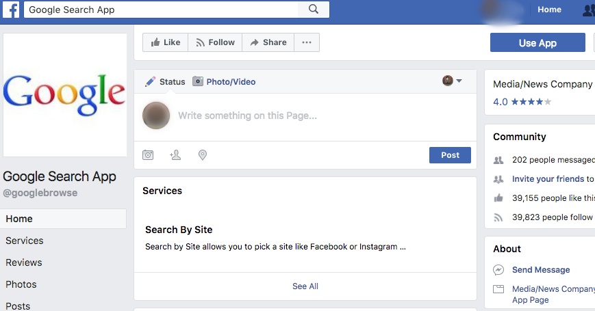 Página falsa que se passa pelo Google confunde usuários no Facebook