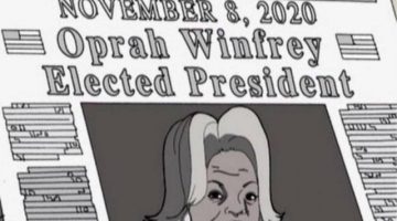 Animação previu em 2006 candidatura de Oprah à presidência dos EUA