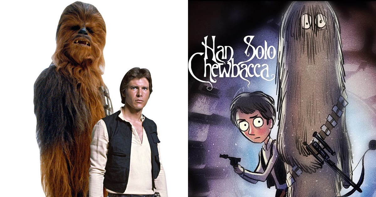Desenhista faz personagens de Star Wars na estética de Tim Burton