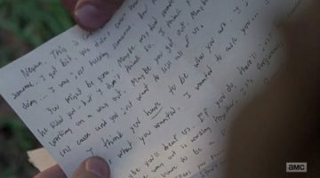 The Walking Dead: imagem revela conteúdo da carta de Carl para Negan