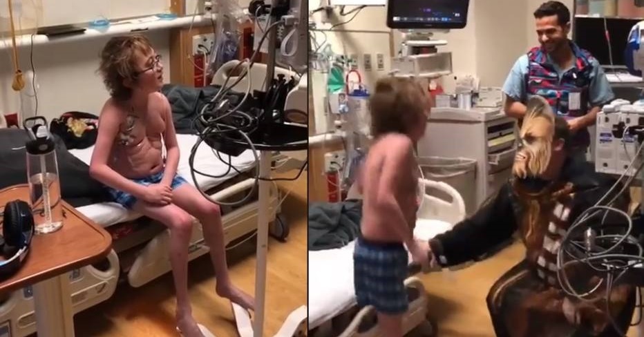 ‘Chewbacca’ emociona jovem ao contar que ele receberá coração em transplante