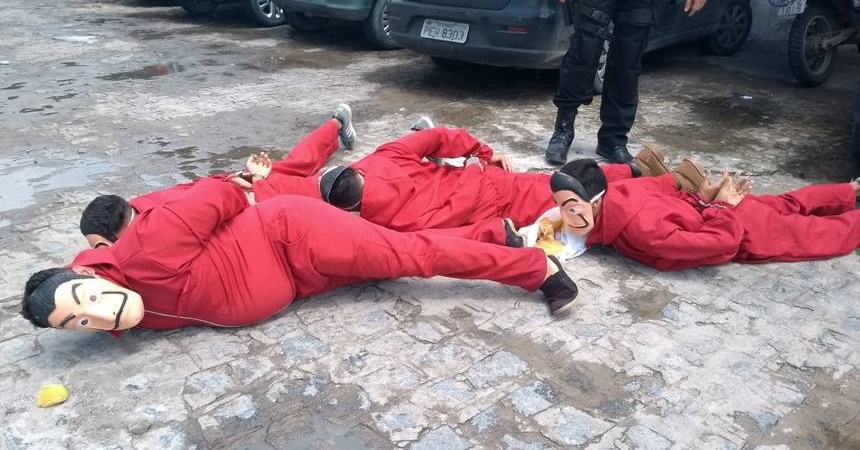 Youtuber é detido por pegadinha de La Casa de Papel em presídio