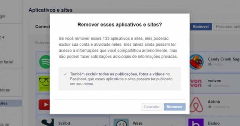 Facebook libera ferramenta que revoga acesso de aplicativos de terceiros