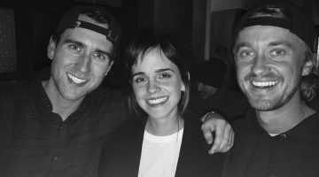 Atores de Harry Potter se reúnem em foto e encantam fãs