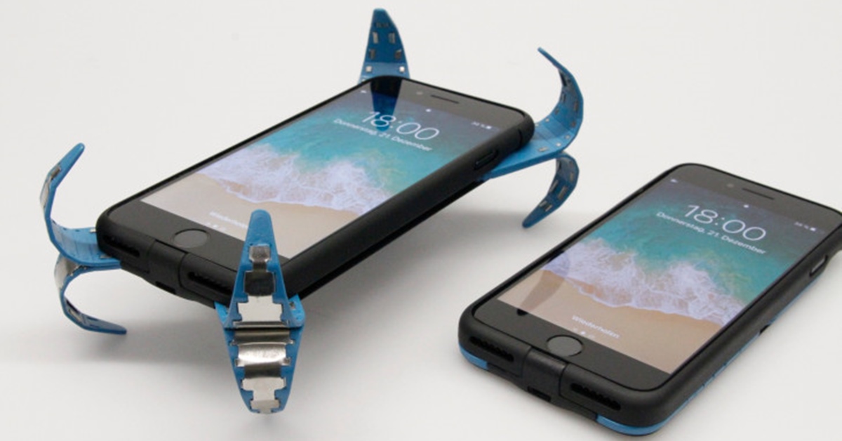 Universitário cria capinha com ‘airbag’ que se ativa quando o celular cai no chão