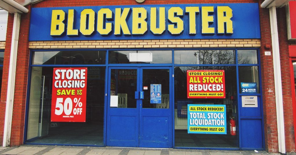 Duas das últimas locadoras de vídeo Blockbuster fecham nos EUA