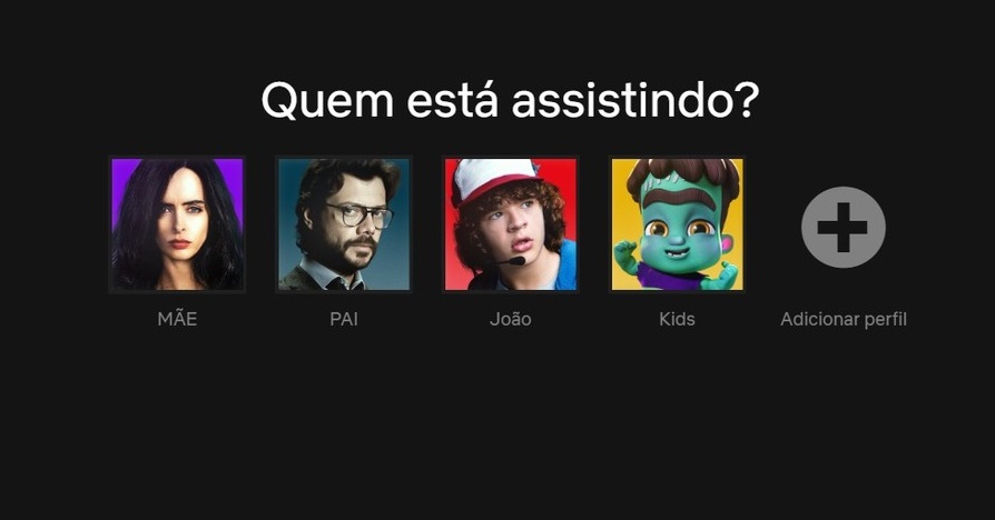 Netflix permite uso de fotos de personagens em ícone de perfil