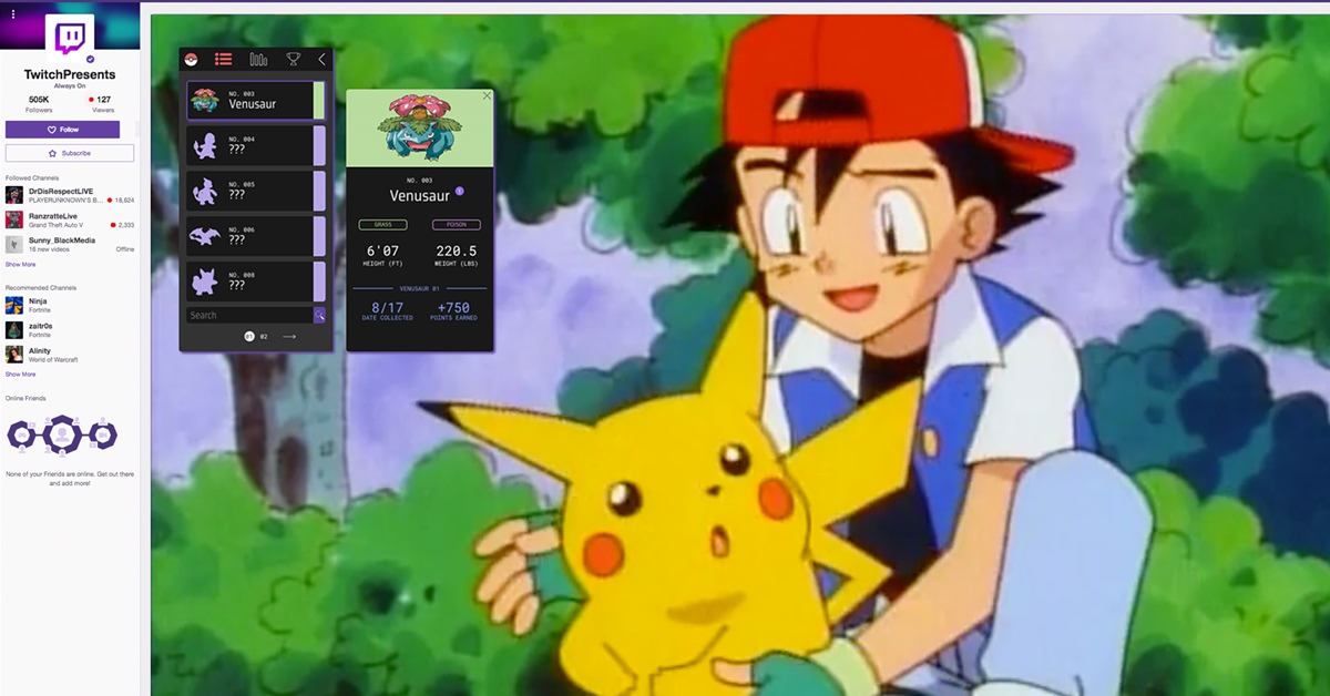 Twitch realiza mega-maratona de Pokémon com 16 filmes e 19 temporadas do anime