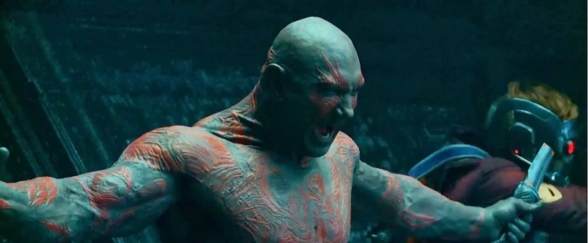 Guardiões da Galáxia previu Dave Bautista como Kratos? Veja