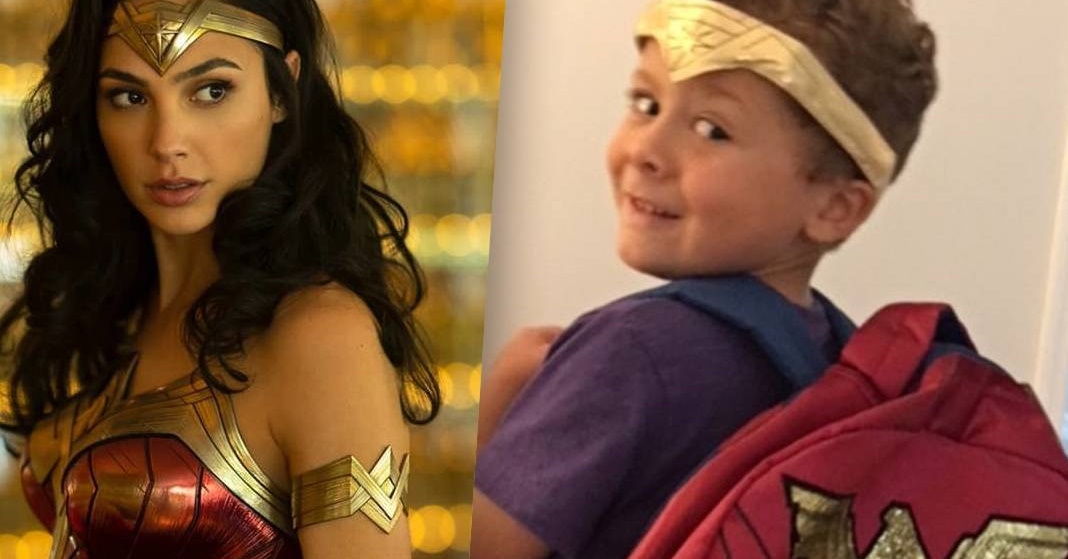 Gal Gadot apoia menino que usa mochila da Mulher-Maravilha na escola