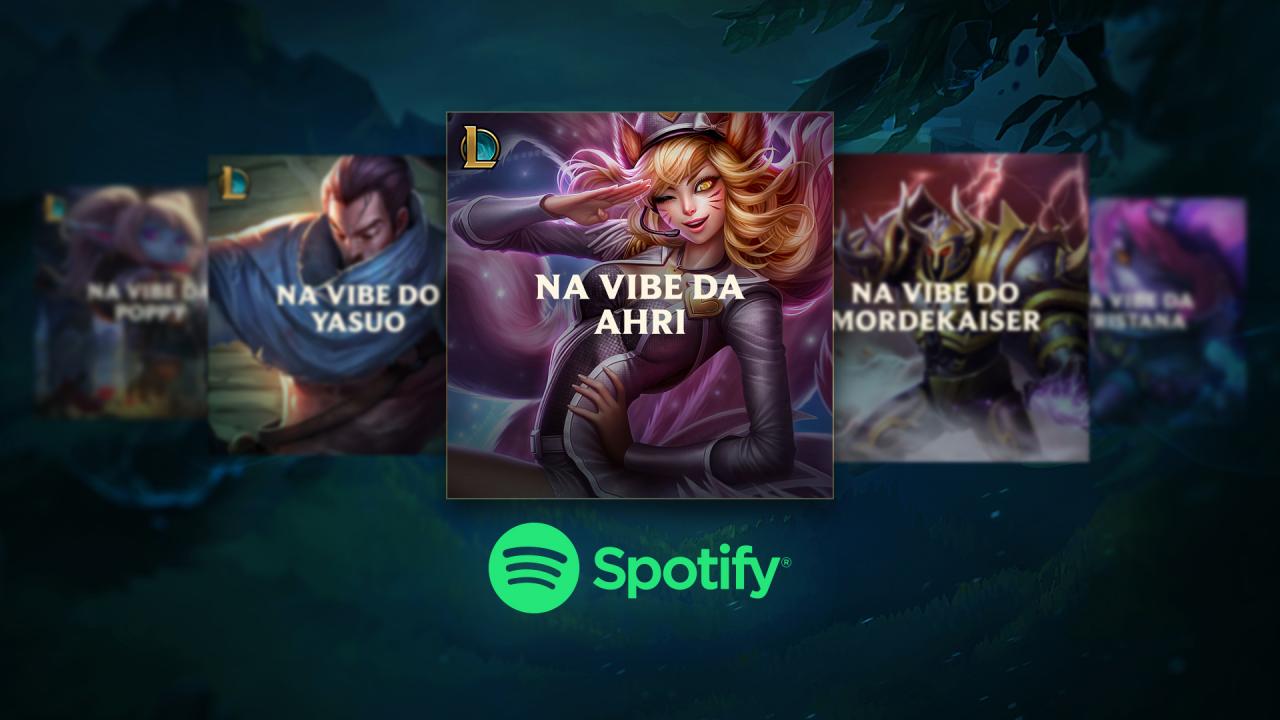 Spotify lança playlists temáticas dos personagens de League of Legends