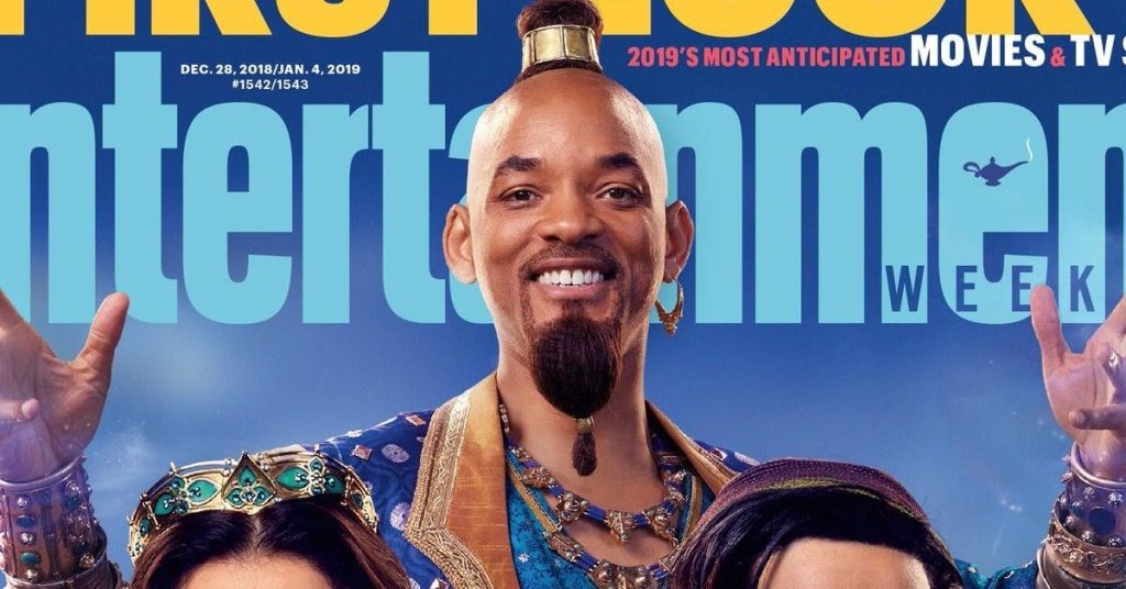 Gênio de Will Smith em Aladdin será azul e baseado em papéis do ator