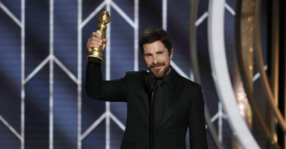‘Obrigado Satã’, diz Christian Bale em discurso no Globo de Ouro