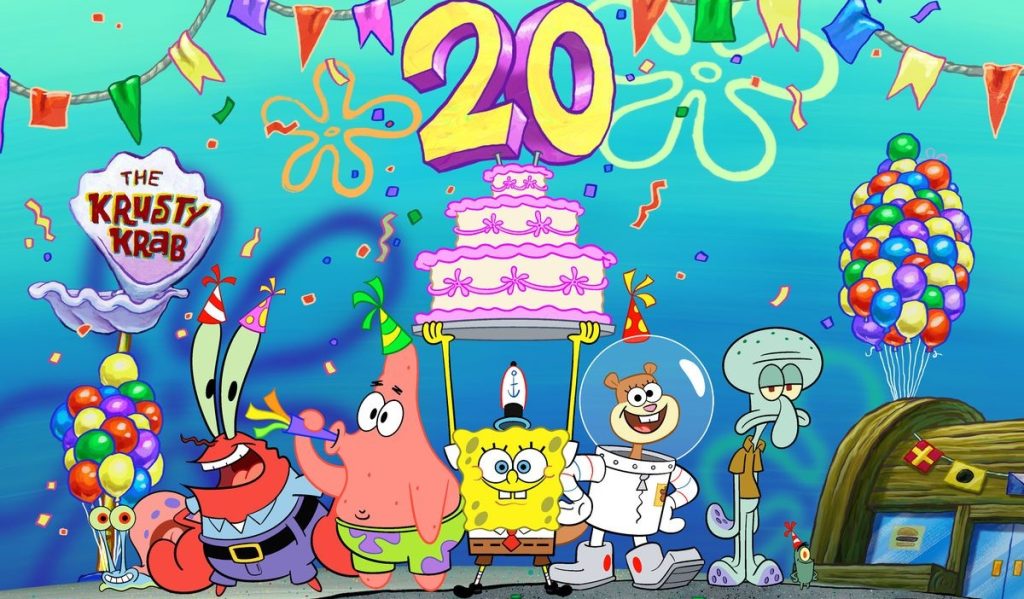 Nickelodeon exibe episódios inéditos de Bob Esponja, que completa 20 anos