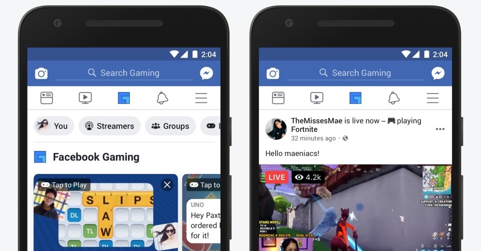 Facebook lança aba específica para jogos do Facebook Gaming
