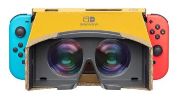 Nintendo lançará kit de realidade virtual de papelão para o Switch