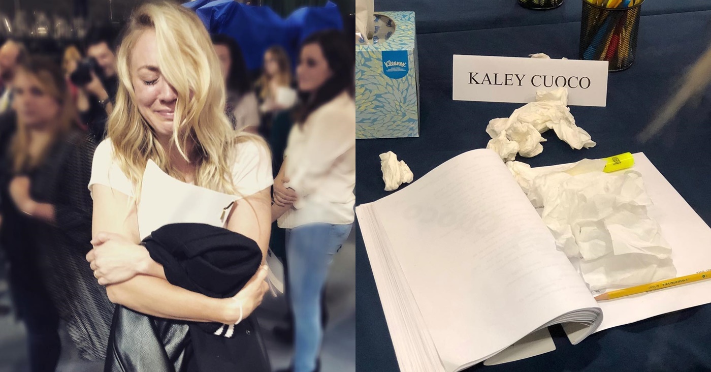 Kaley Cuoco chora ao ler último episódio de The Big Bang Theory