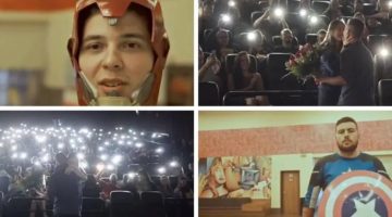 Pedido de casamento em sessão de Vingadores: Ultimato bomba na web; assista