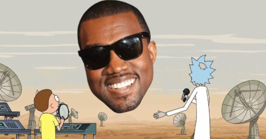 Kanye West pode colaborar em nova temporada de Rick and Morty