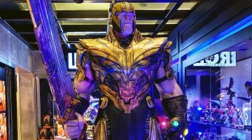 Loja em SP epxõe bonecos de Vingadores: Ultimato em tamanho real
