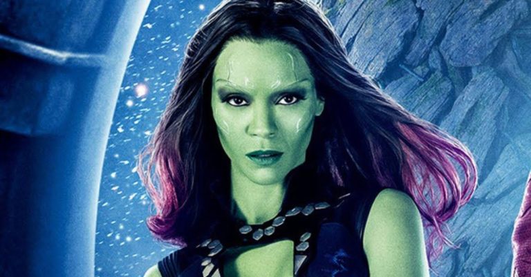 zoe saldaña guardiões da galáxia gamora