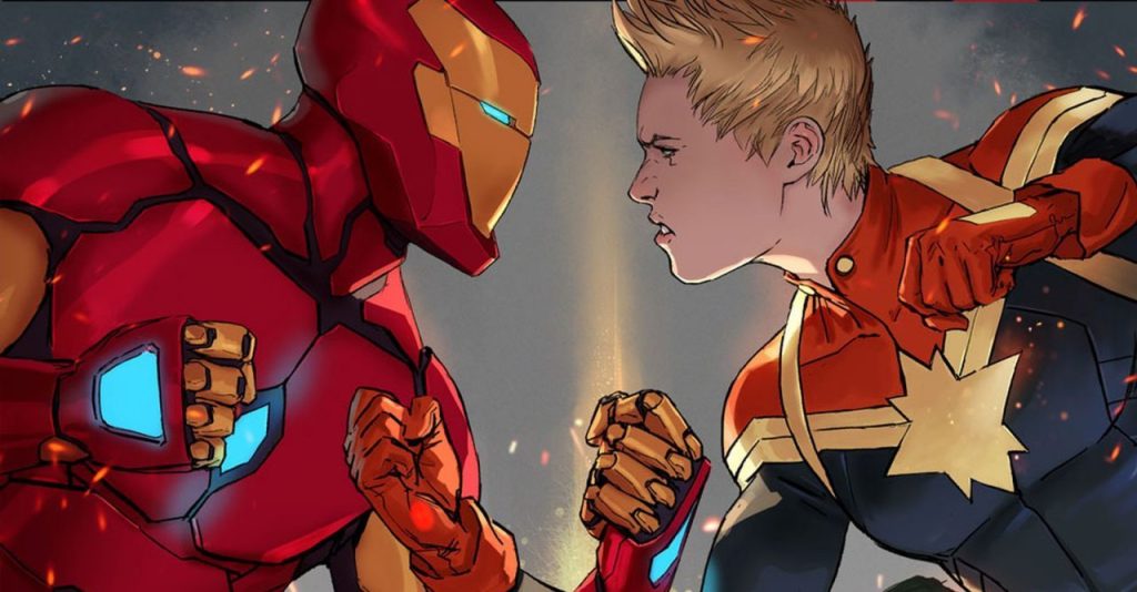 Capitã Marvel dá spoiler de Game of Thrones ao Homem de Ferro em HQ