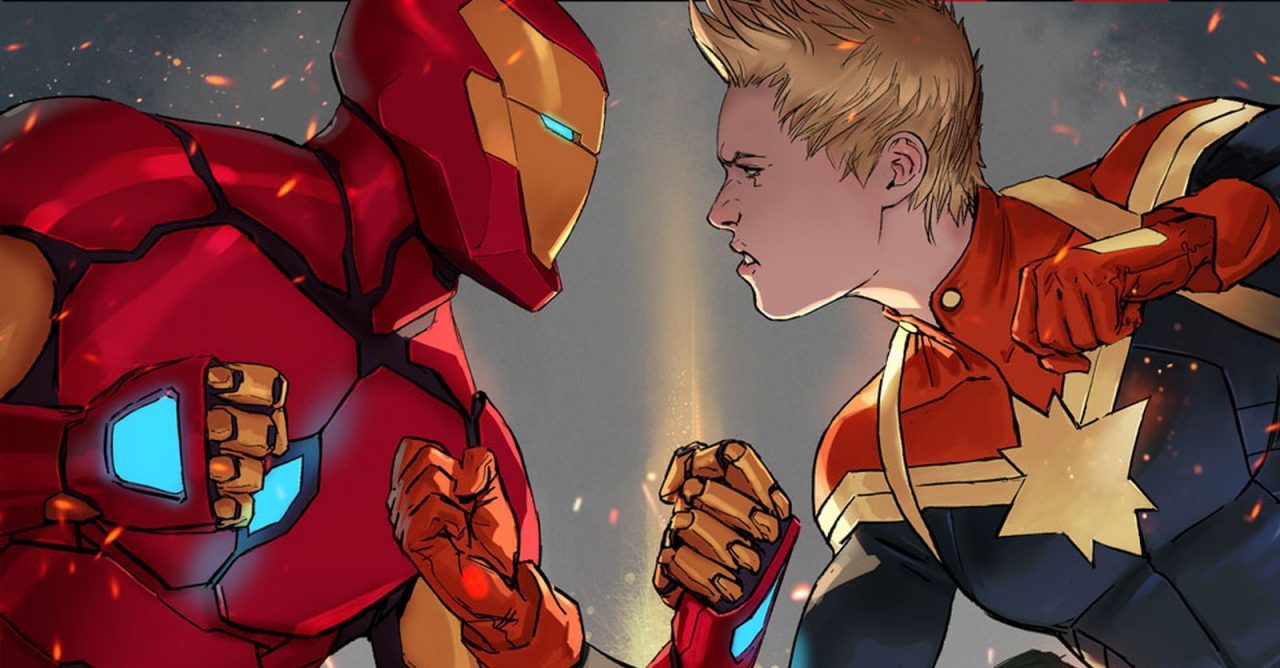 Capitã Marvel dá spoiler de Game of Thrones ao Homem de Ferro em HQ